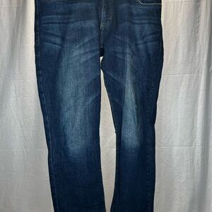 Lee Men's Straight Jeans in Dark Blue Wash